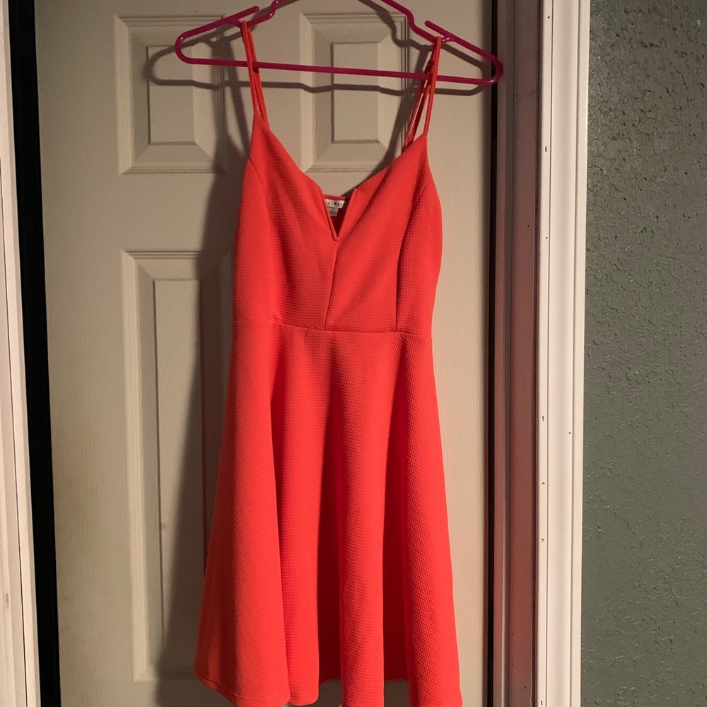 Coral dress